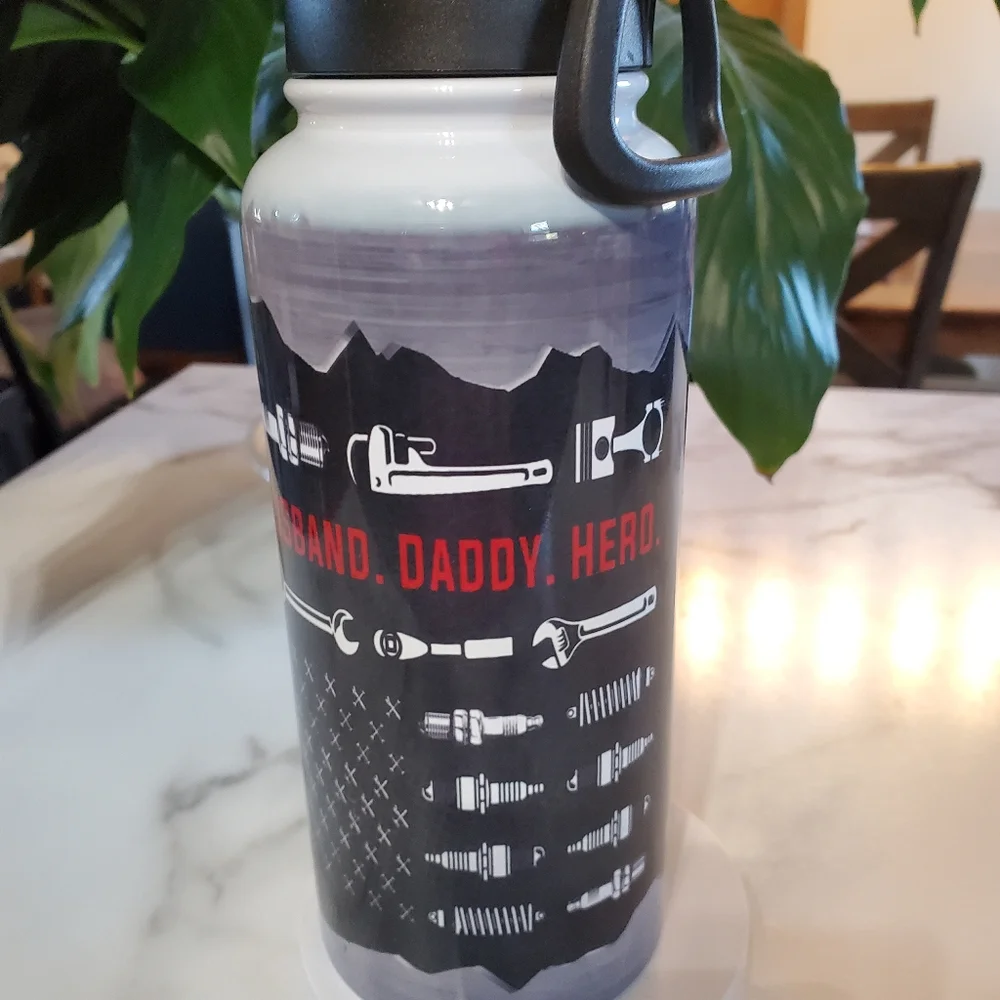 IF DAD CAN'T FIT IT... 32oz Hydro Handle Bottle Tumbler 💜sale
